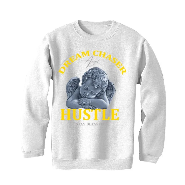 Air Jordan 11 Low WMNS “Yellow Snakeskin” White T-Shirt (Dream Chaser Angel) - Image 4