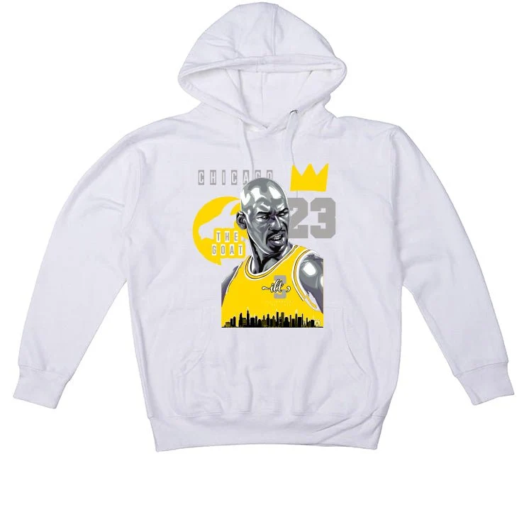 Air Jordan 11 Low WMNS “Yellow Snakeskin” White T-Shirt (The Goat) - Image 3