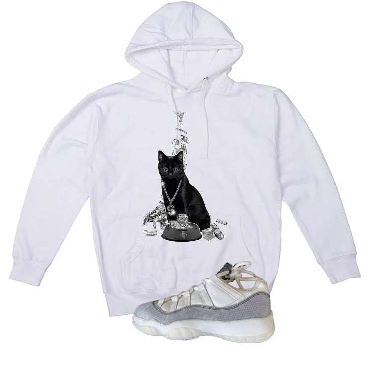 Air Jordan 11 Low Year Of The Snake White T-Shirt (Money Cat)| illcurrency - Image 3