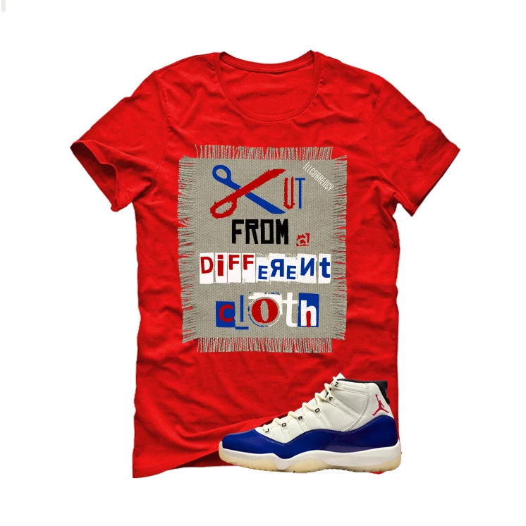 Air Jordan 11 Rare Air Matching T-Shirt, Sweatshirts & Hoodies Red T-Shirt (Cut from a different cloth)| illcurrency - Image 2