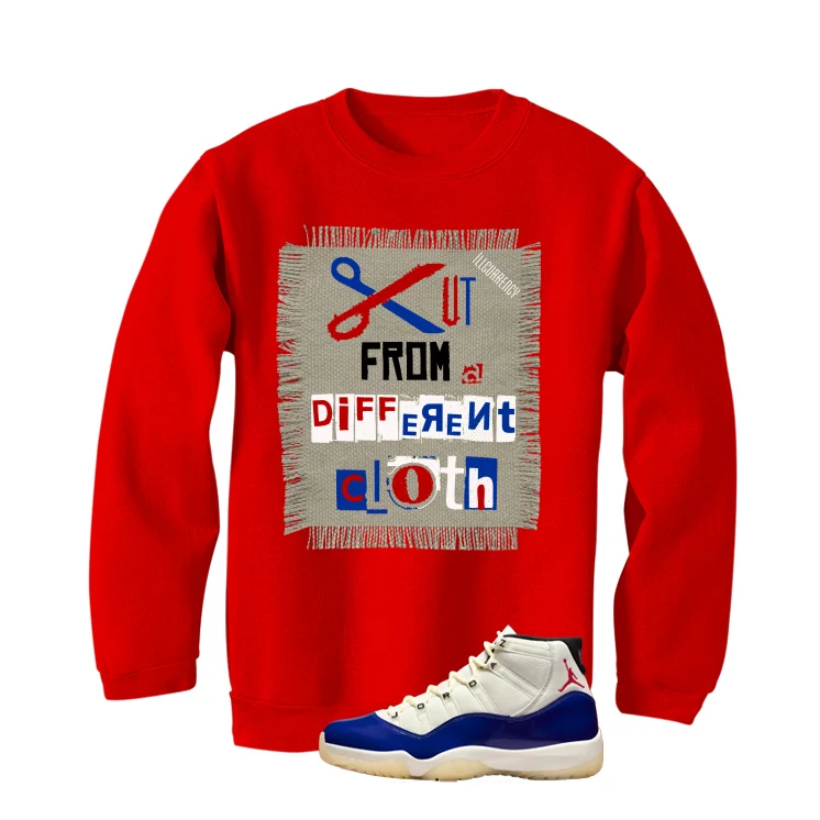 Air Jordan 11 Rare Air Matching T-Shirt, Sweatshirts & Hoodies Red T-Shirt (Cut from a different cloth)| illcurrency - Image 4