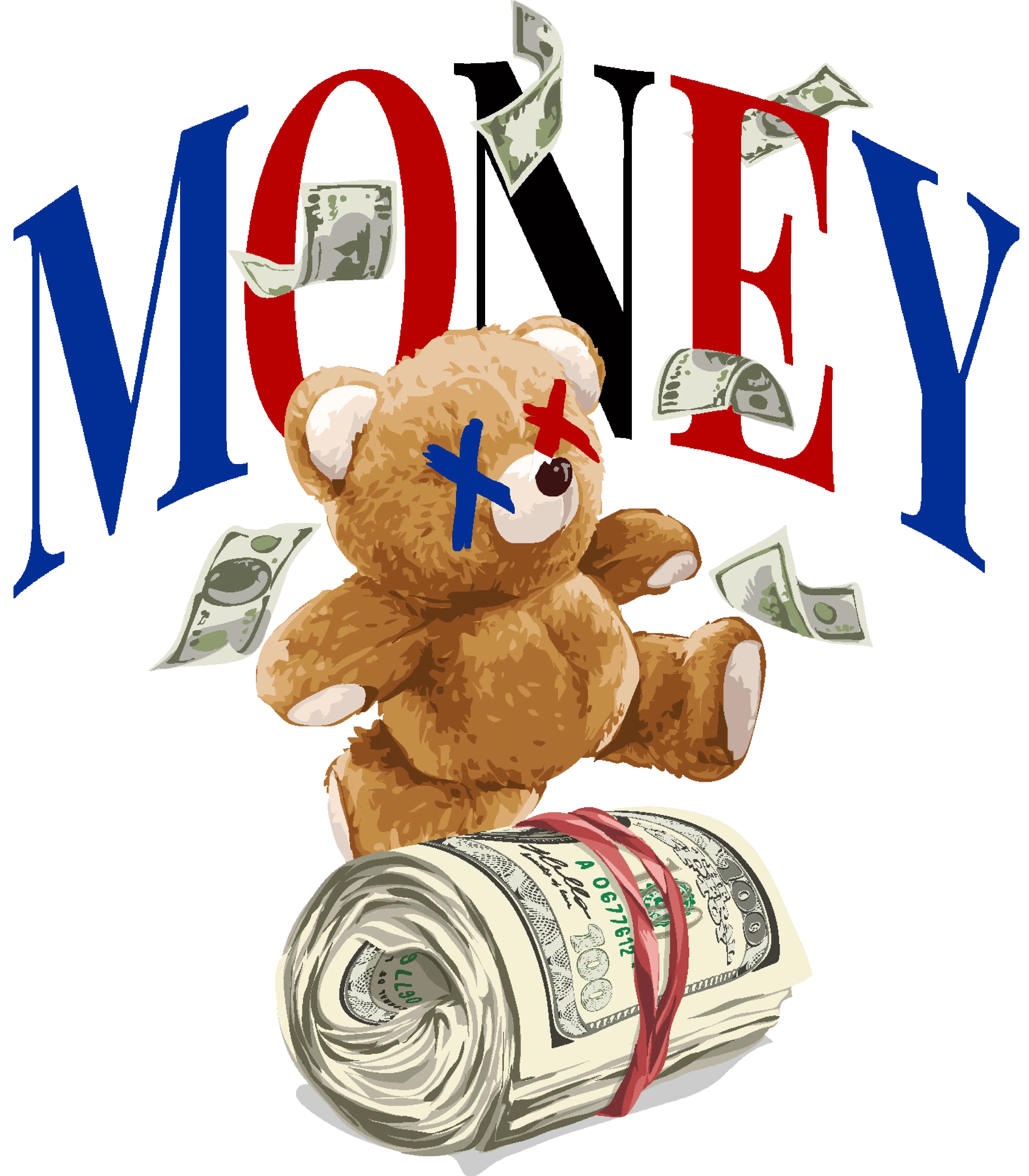 Air Jordan 11 Rare Air Matching T-Shirt, Sweatshirts & Hoodies White T-Shirt (Money Bear)| illcurrency