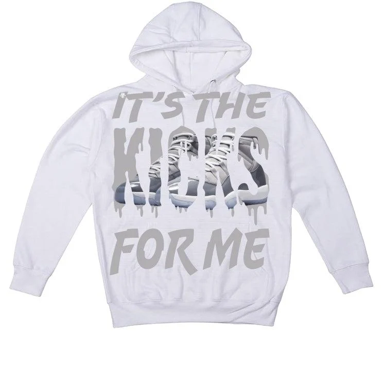 Air Jordan 11 Retro 'Cool Grey' 2021 White T-Shirt (It’s The Kicks For Me) - Image 3