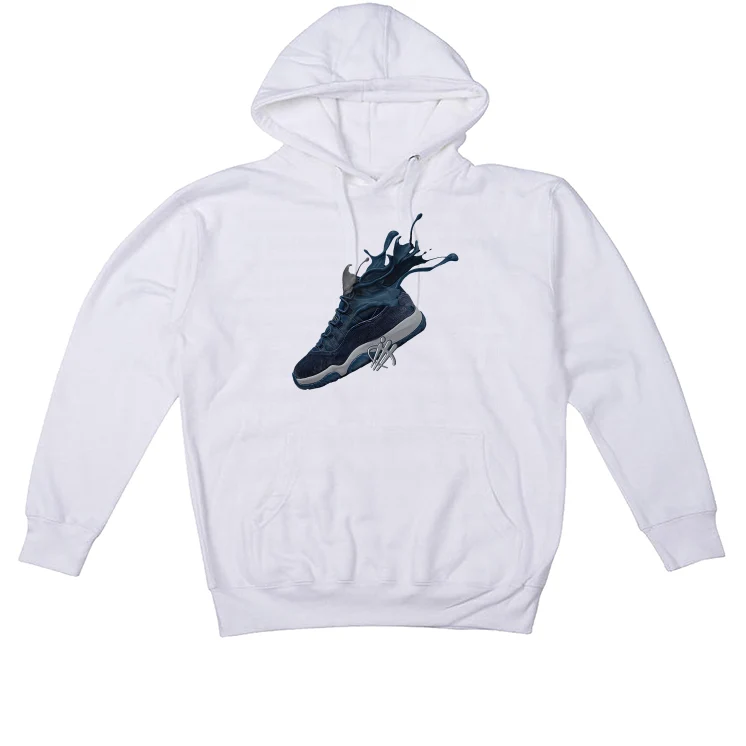 Air Jordan 11 WMNS “Midnight Navy” White T-Shirt (SPLASH SHOE) - Image 3