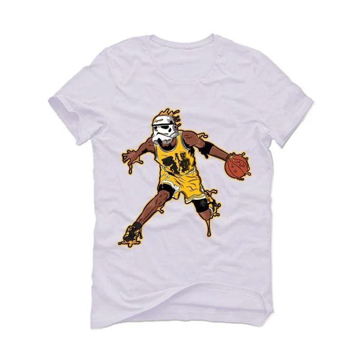 AIR JORDAN 12 BLACK AND YELLOW 2020 White T-Shirt (STORM BALLER)