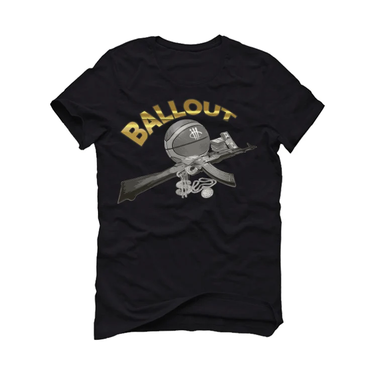 Air Jordan 12 “Black Taxi” Black T-Shirt (BALLOUT) - Image 2