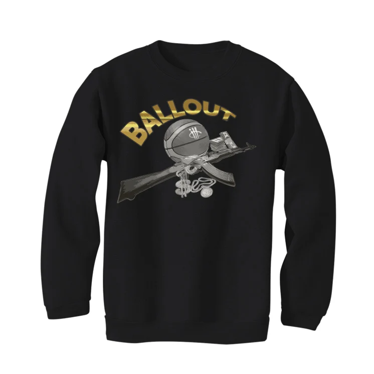 Air Jordan 12 “Black Taxi” Black T-Shirt (BALLOUT) - Image 4