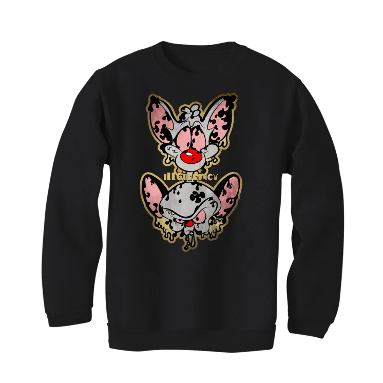 Air Jordan 12 “Black Taxi” Black T-Shirt (BRAIN AND THE PINK) - Image 4