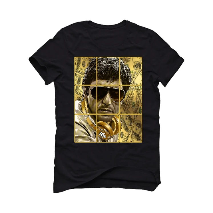 Air Jordan 12 “Black Taxi” Black T-Shirt (PACINO) - Image 2