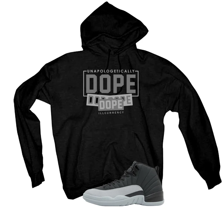 Air Jordan 12 Black/Wolf Grey Black T-Shirt (DOPE)| illcurrency - Image 3