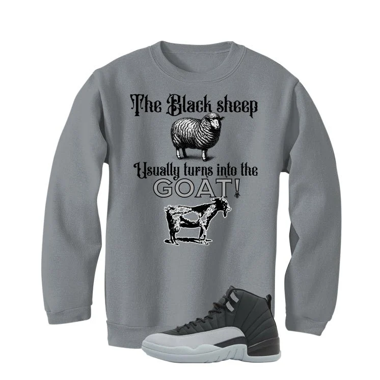 Air Jordan 12 Black/Wolf Grey Grey T-Shirt (the black sheep usually turns into the GOAT!)| illcurrency - Image 4