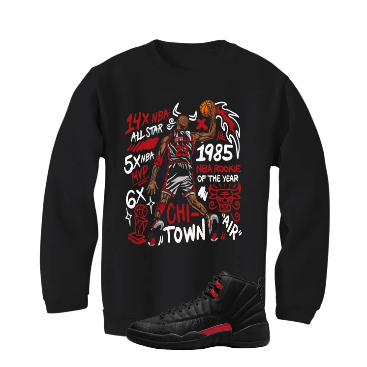 Air Jordan 12 Bloodline Matching T-Shirt, Sweatshirts, & Hoodies Black T-Shirt (85 Rookie)| illcurrency - Image 4