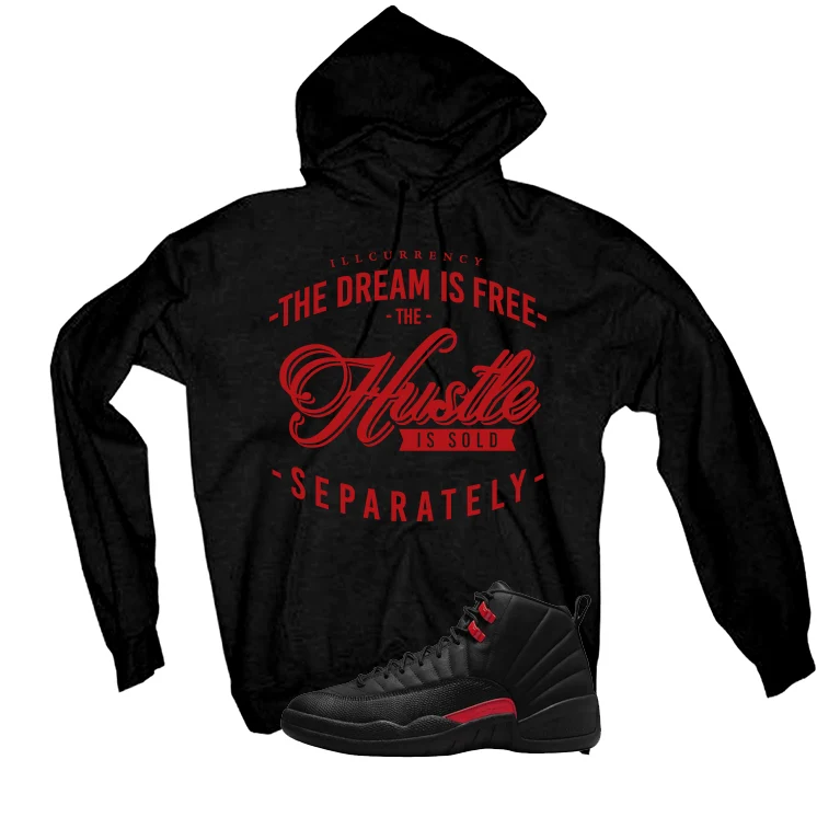 Air Jordan 12 Bloodline Matching T-Shirt, Sweatshirts, & Hoodies Black T-Shirt (The dream is free)| illcurrency - Image 3