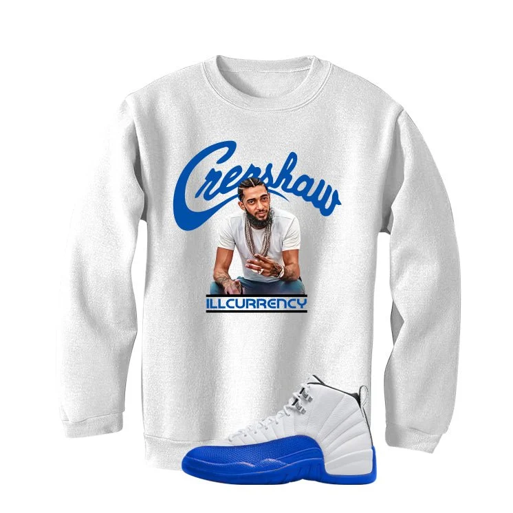 Air Jordan 12 Blueberry White T-Shirt (Crenshaw)| illcurrency - Image 4