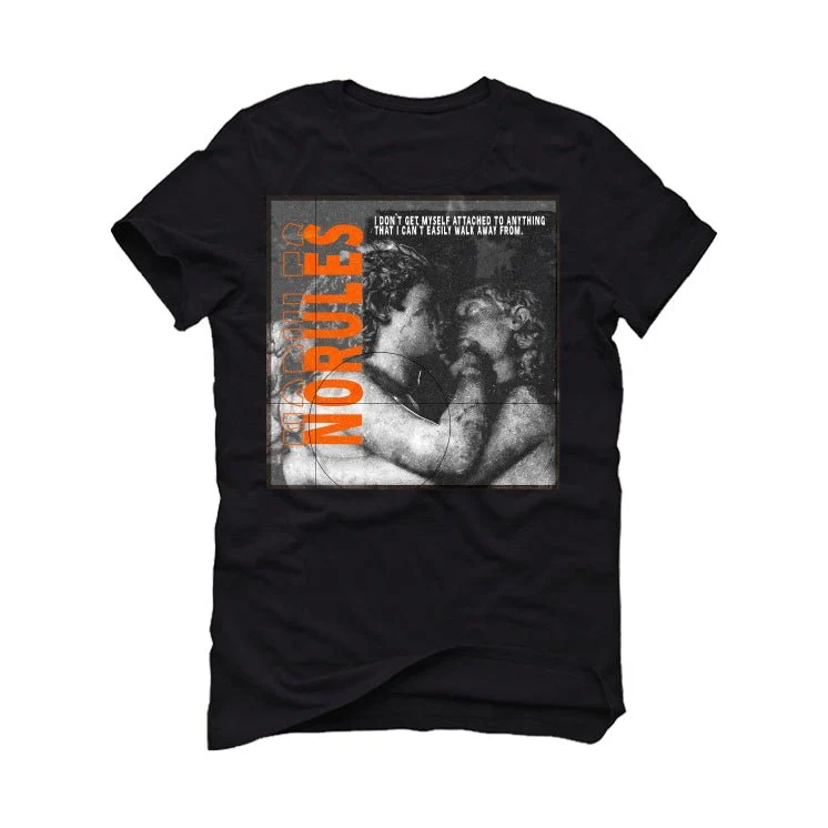 Air Jordan 12 “Brilliant Orange” | illcurrency Black T-Shirt (NO RULE) - Image 2