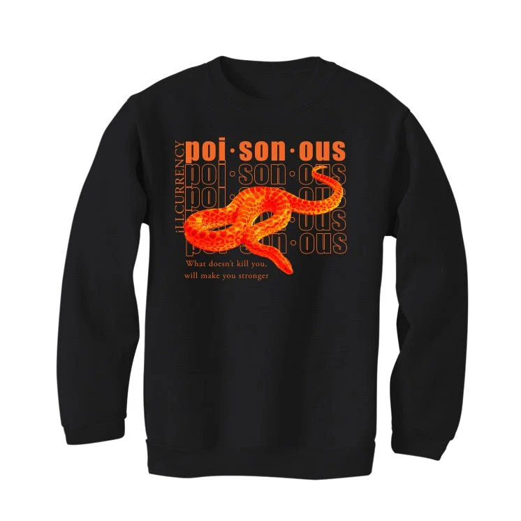 Air Jordan 12 Brilliant Orange - Black T-Shirt (POISONOUS) - Image 4