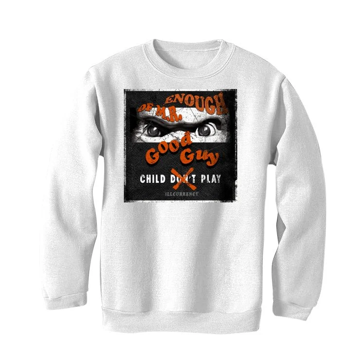 Air Jordan 12 Brilliant Orange - White T-Shirt (ENOUGH OF MR GOOD GUY) - Image 4