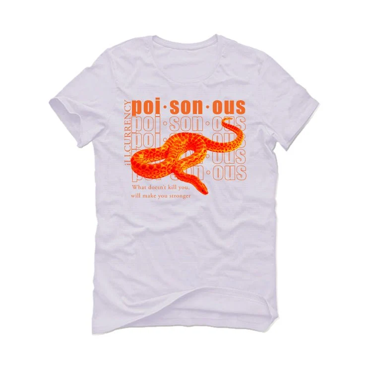 Air Jordan 12 Brilliant Orange - White T-Shirt (POISONOUS) - Image 2