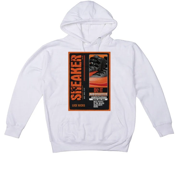 Air Jordan 12 Brilliant Orange - White T-Shirt (SNEAKERS COLLECTOR) - Image 3