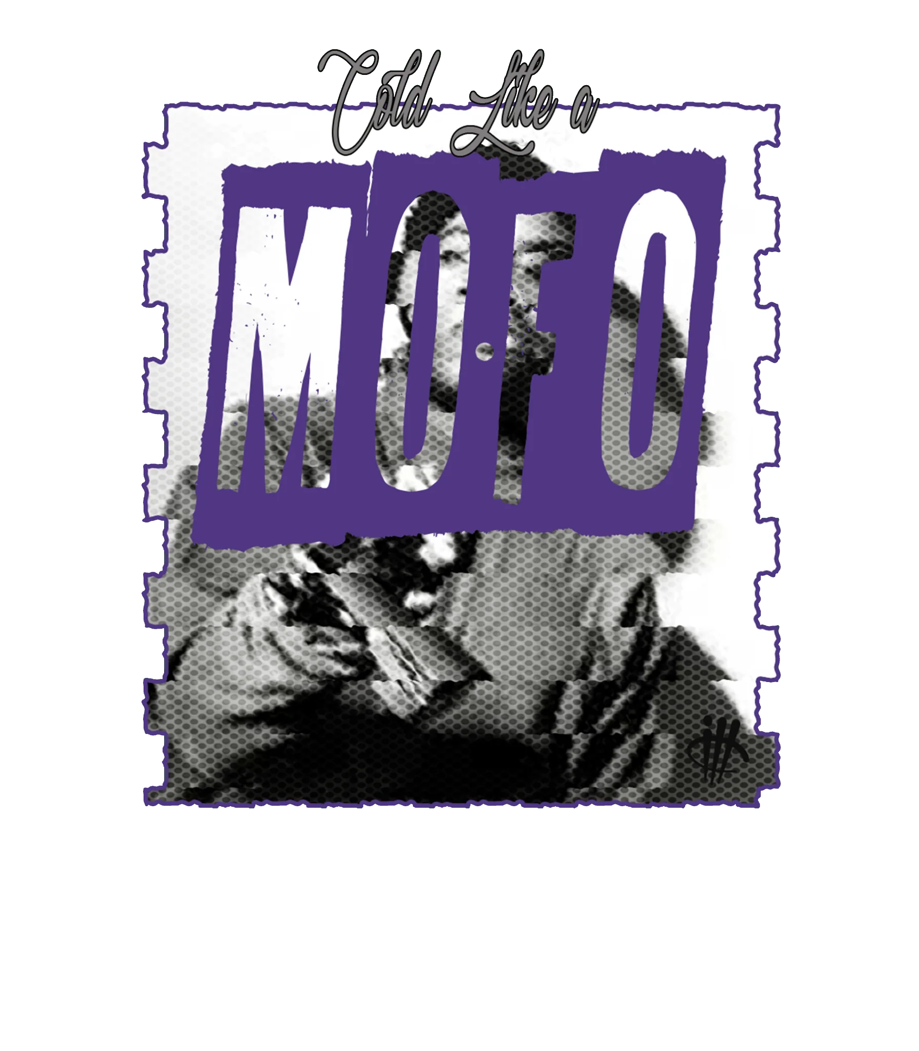 Air Jordan 12 Field Purple - Black T-Shirt (Cold Like)