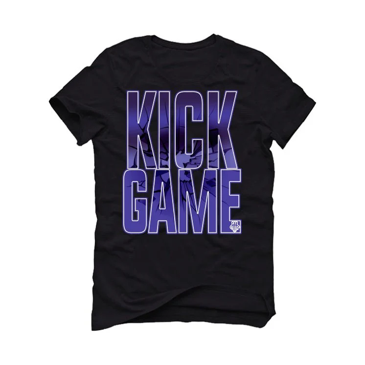 Air Jordan 12 Field Purple - Black T-Shirt (Kick Game) - Image 2