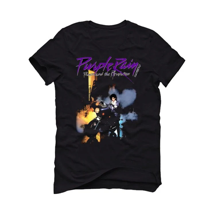 Air Jordan 12 Field Purple - Black T-Shirt (Purple Rain) - Image 2