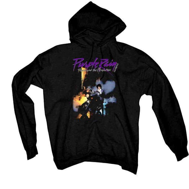 Air Jordan 12 Field Purple - Black T-Shirt (Purple Rain) - Image 3