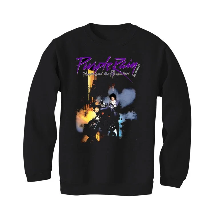 Air Jordan 12 Field Purple - Black T-Shirt (Purple Rain) - Image 4
