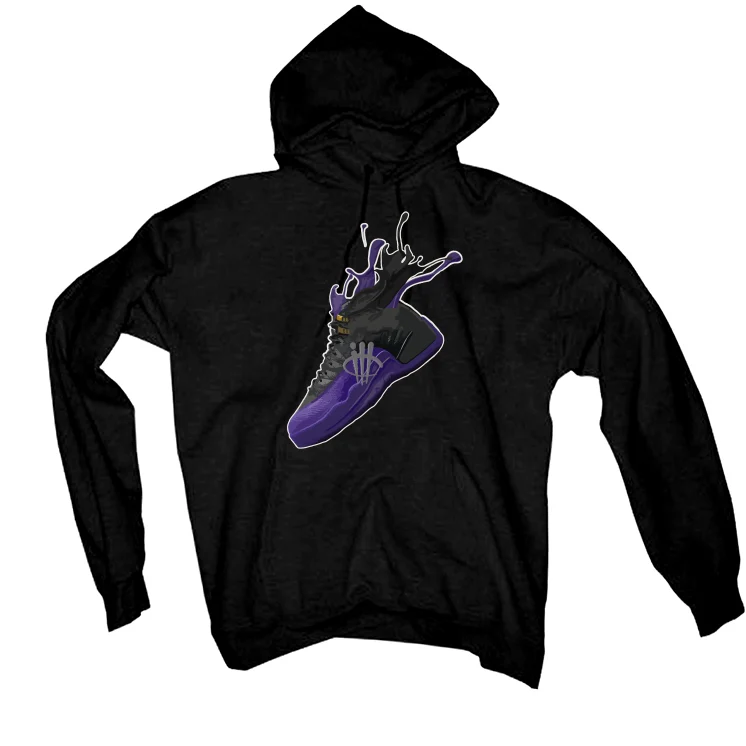 Air Jordan 12 Field Purple - Black T-Shirt (SPLASH 12) - Image 3