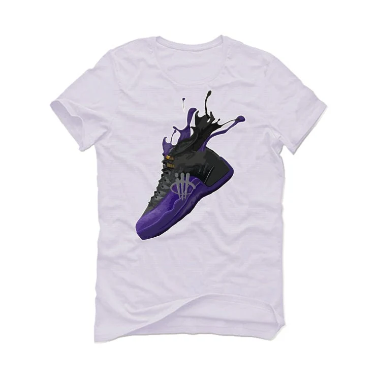 Air Jordan 12 Field Purple - White T-Shirt (SPLASH 12) - Image 2