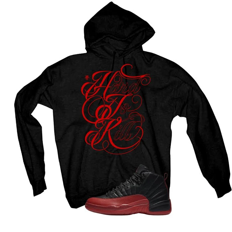 Air Jordan 12 Flu Game 2025 Black T-Shirt (Hard To Kill)| illcurrency - Image 3