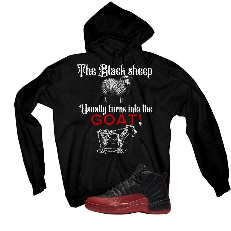 Air Jordan 12 Flu Game 2025 Black T-Shirt (the black sheep usually turns into the GOAT!)| illcurrency - Image 3
