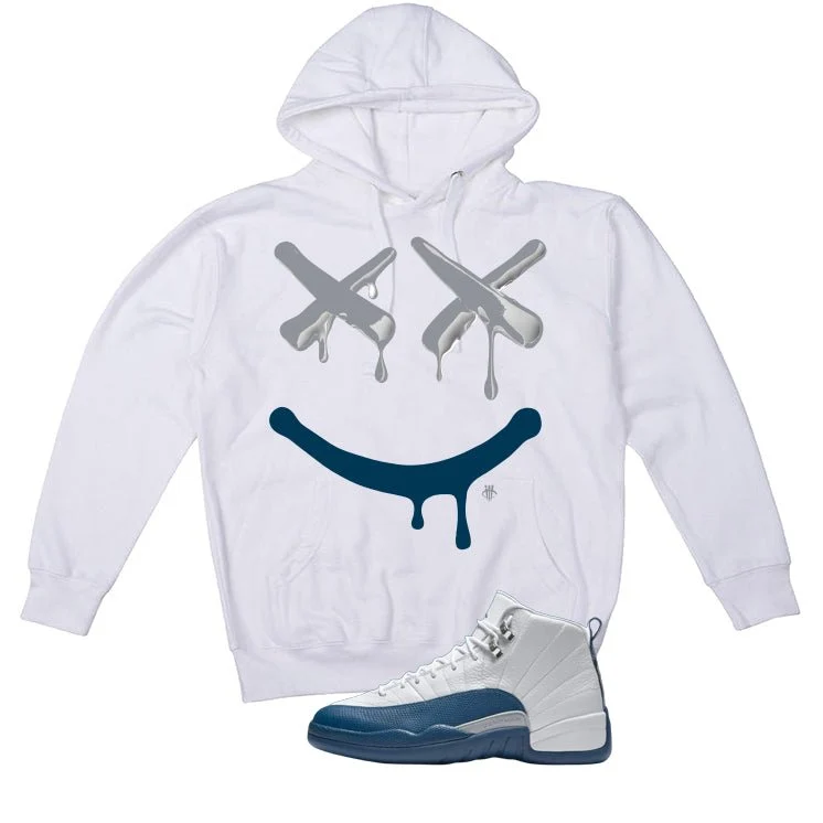 Air Jordan 12 French Blue White T-Shirt (Happy Drip)| illcurrency - Image 3