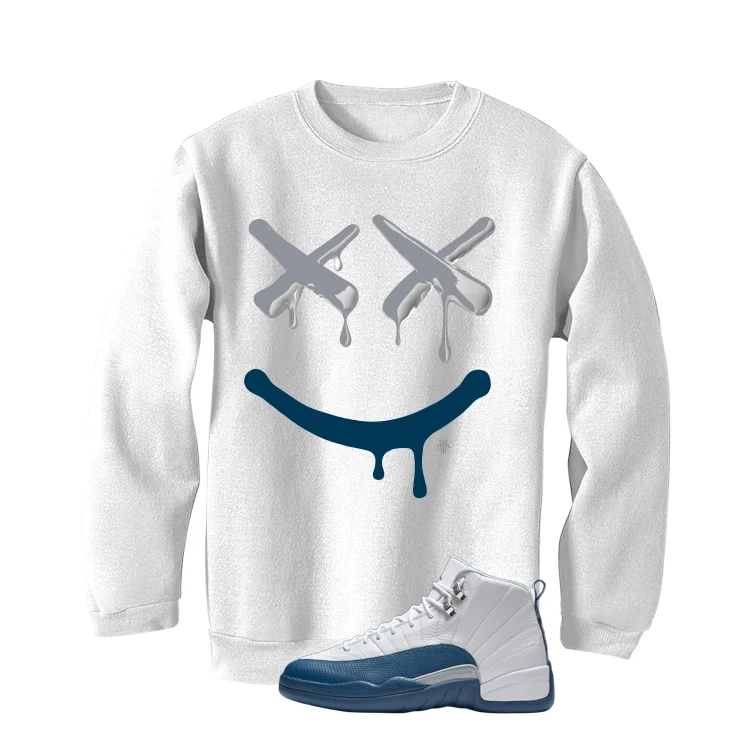 Air Jordan 12 French Blue White T-Shirt (Happy Drip)| illcurrency - Image 4