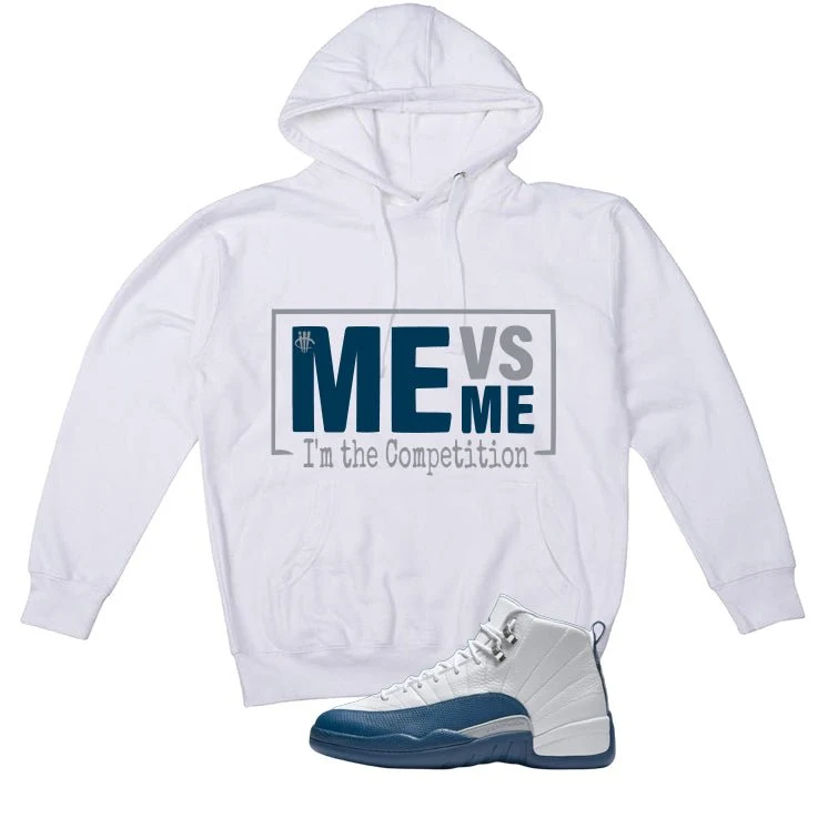 Air Jordan 12 French Blue White T-Shirt (Me Vs Me)| illcurrency - Image 3