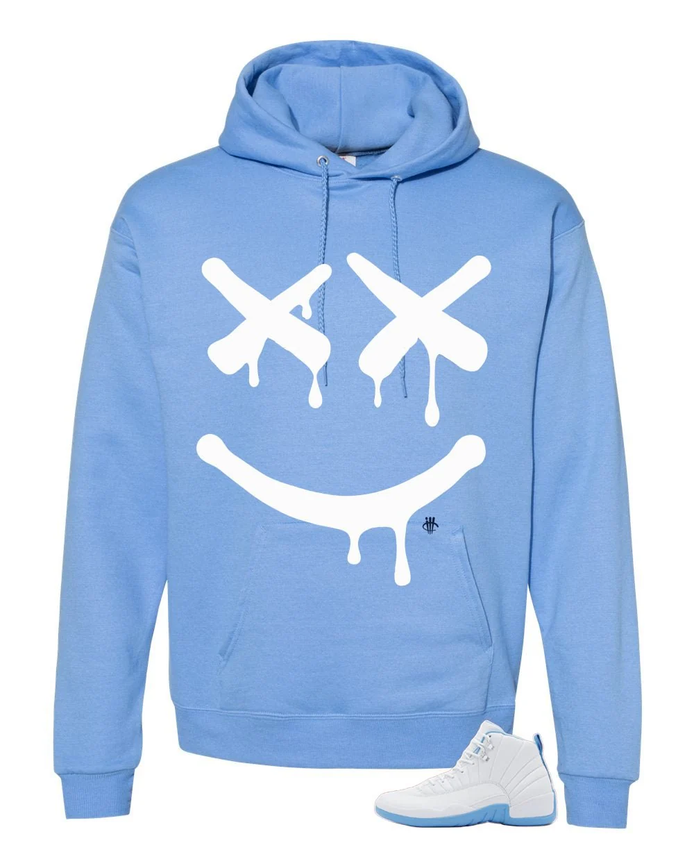 Air Jordan 12 Melo Carolina Blue T-Shirt (Happy Drip)| illcurrency - Image 3