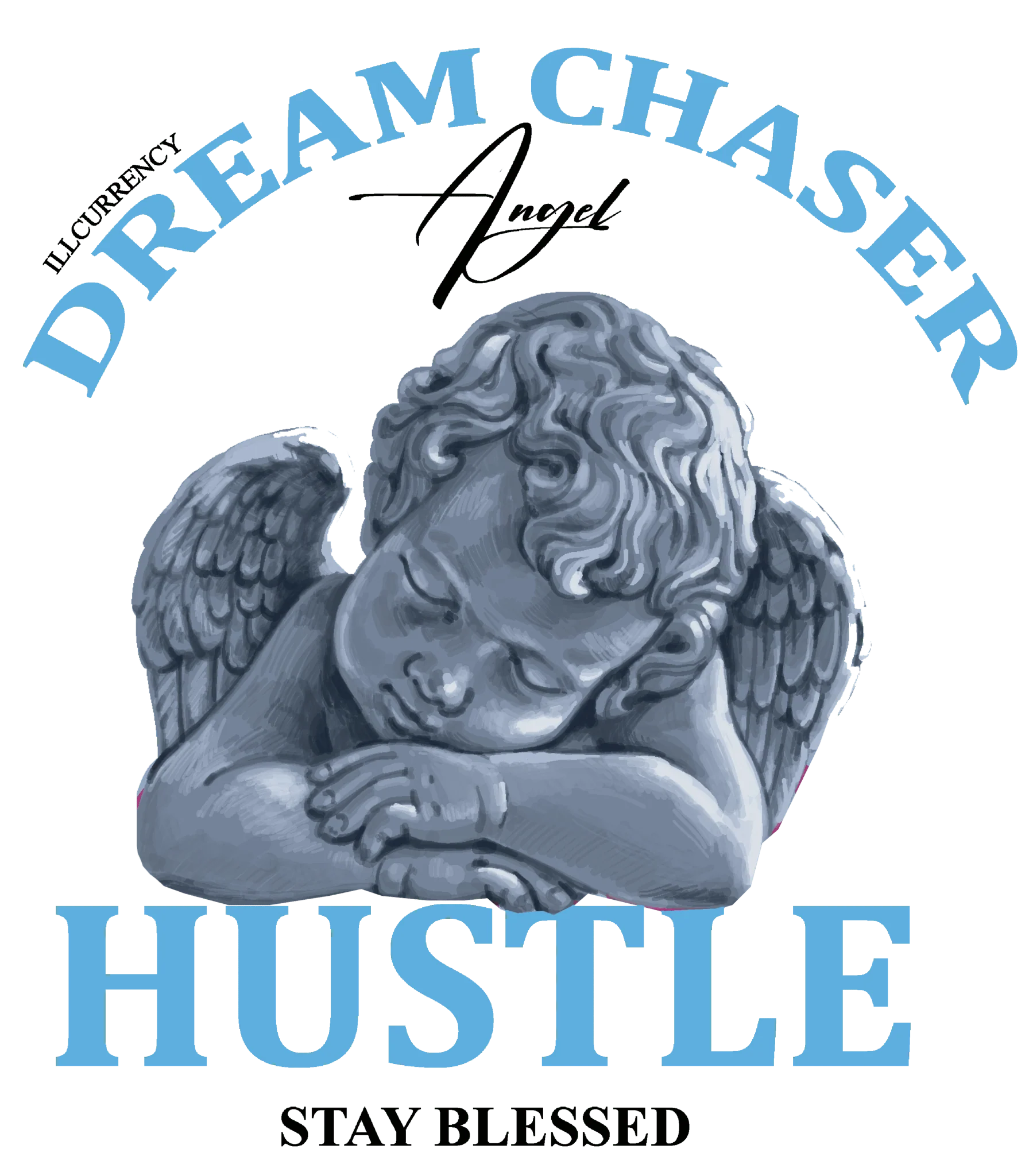 Air Jordan 12 Melo White T-Shirt (Dream Chaser Angel)| illcurrency