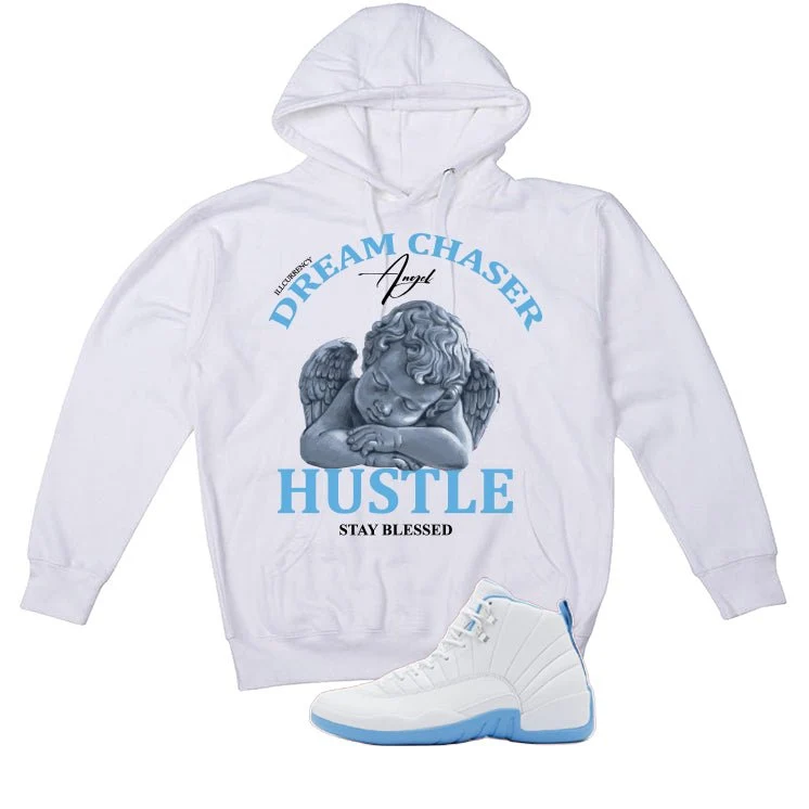 Air Jordan 12 Melo White T-Shirt (Dream Chaser Angel)| illcurrency - Image 3