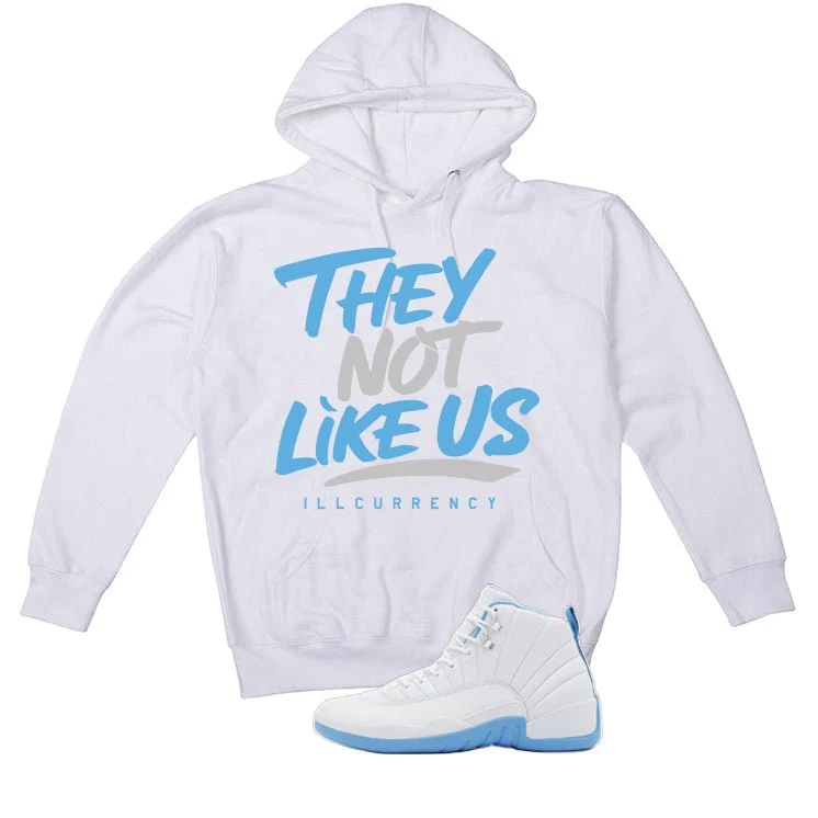 Air Jordan 12 Melo White T-Shirt (They not like us)| illcurrency - Image 3
