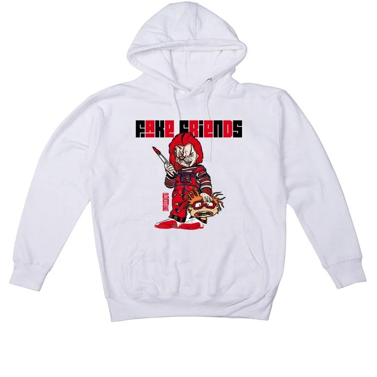 Air Jordan 12 OG Cherry - White T-Shirt (Fake Friends 2) - Image 3