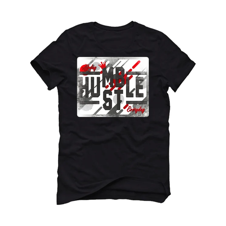 Air Jordan 12 “Playoffs” 2022 Black T-Shirt (ALWAYS HUSTLE) - Image 2