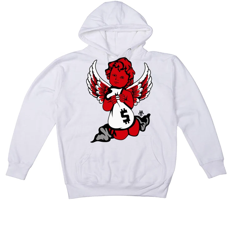 Air Jordan 12 “Playoffs” 2022 White T-Shirt (money angel) - Image 3