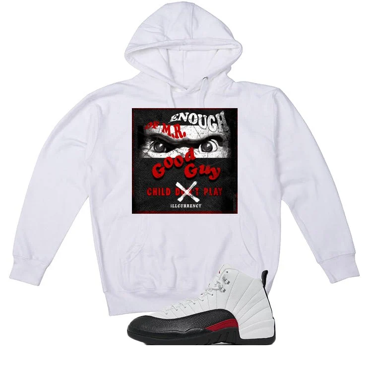 Air Jordan 12 “Red Taxi” | illcurrency White T-Shirt (ENOUGH OF MR GOOD GUY) - Image 2