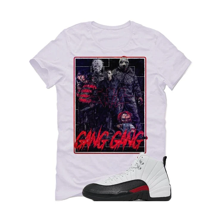 Air Jordan 12 “Red Taxi” | illcurrency White T-Shirt (GANG GANG) - Image 2