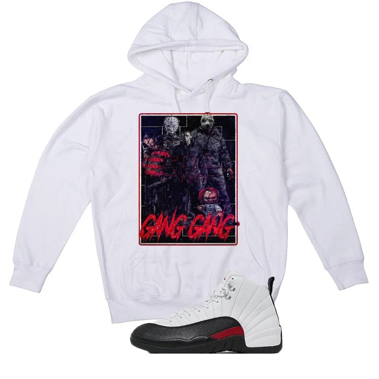 Air Jordan 12 “Red Taxi” | illcurrency White T-Shirt (GANG GANG) - Image 3