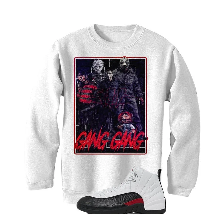 Air Jordan 12 “Red Taxi” | illcurrency White T-Shirt (GANG GANG) - Image 4