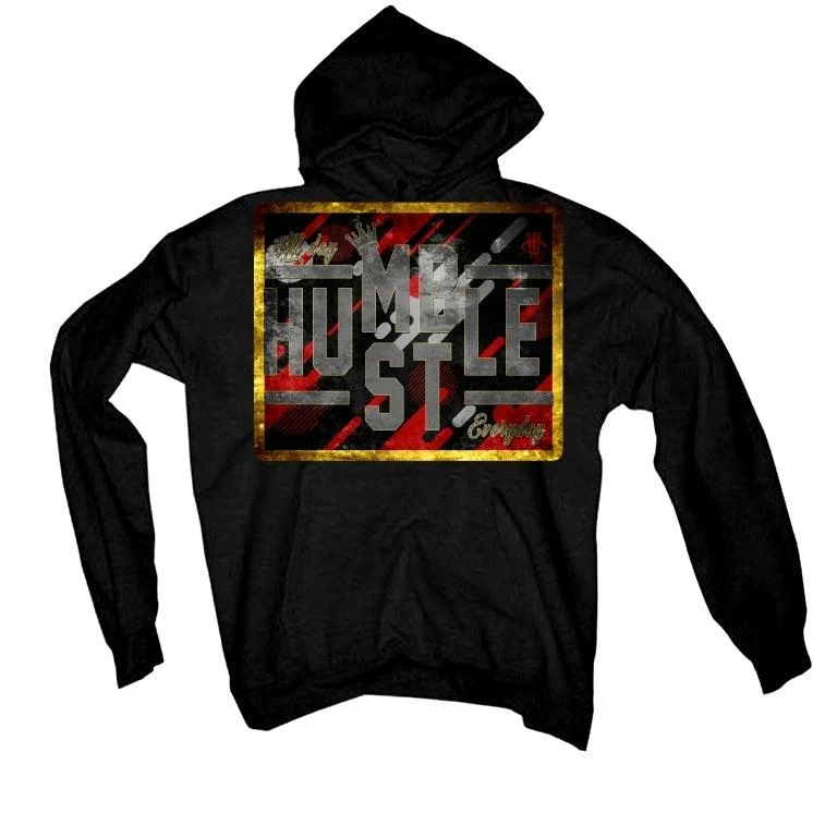 Air Jordan 12 Retro "Reverse Flu Game" Black T-Shirt (always hustle) - Image 3