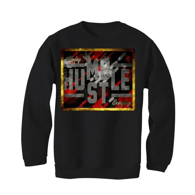 Air Jordan 12 Retro "Reverse Flu Game" Black T-Shirt (always hustle) - Image 4