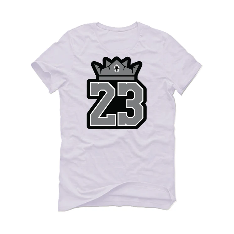 Air Jordan 12 “Stealth” White T-Shirt (Crown 23) - Image 2