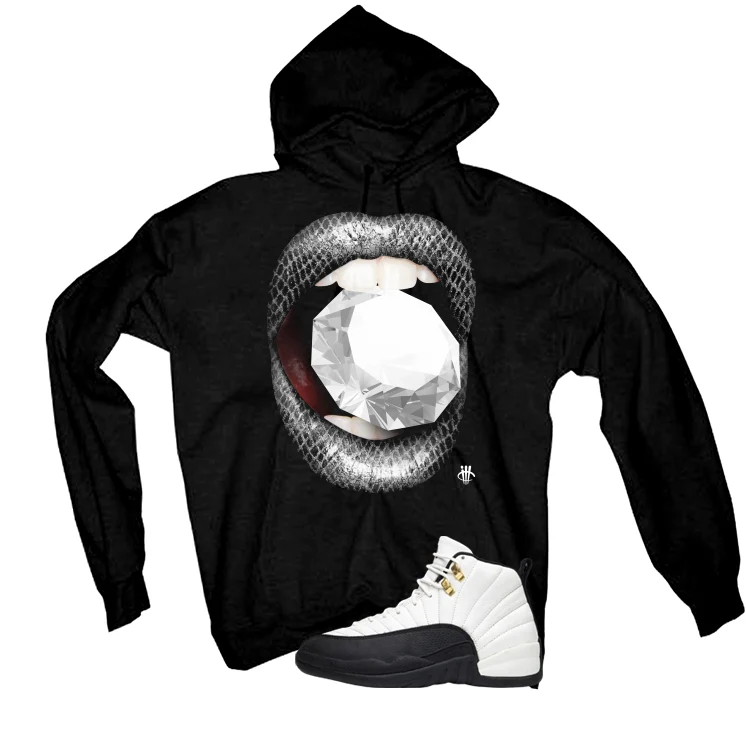 Air Jordan 12 Taxi Matching T-Shirt, Sweatshirts & Hoodies Black T-Shirt (Diamond)| illcurrency - Image 3